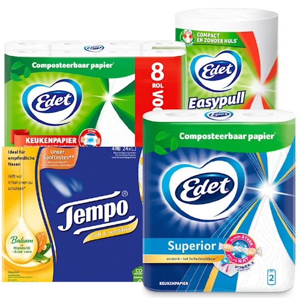 Edet en Tempo Zakdoekjes