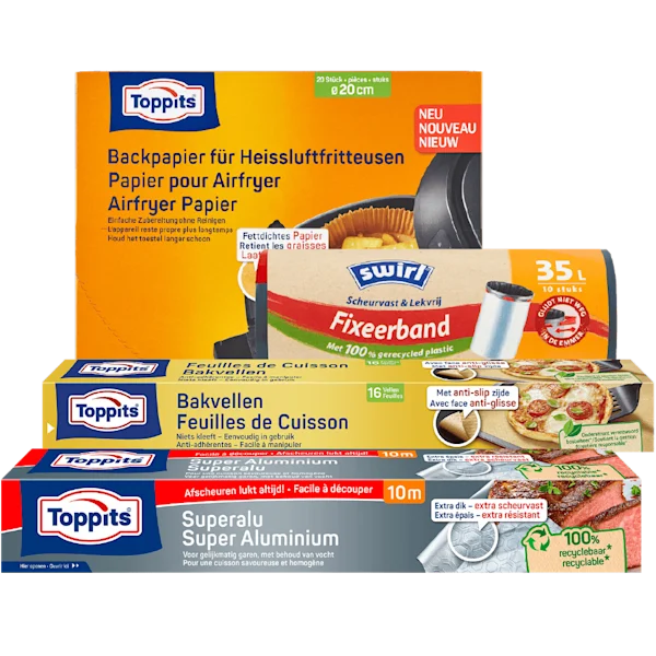 Alle Swirl, Toppits Bakvellen en aluminiumfolie