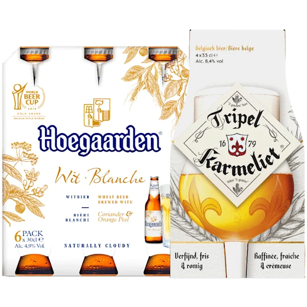 Hoegaarden, Leffe en Tripel Karmeliet
