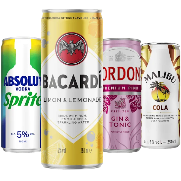 Alle premixen en hardseltzers