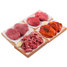 Malse runder- of kogelbiefstuk, biefstukpuntjes...