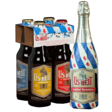 Us Heit dubbel tarwebier of biermix