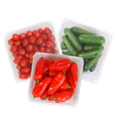 Snack tomaten schaal à 1000 gram, komkommer sch...