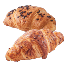 Ham-kaas, kaas of chocolade croissant