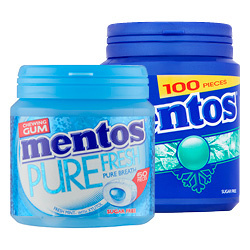 alle Mentos gum
