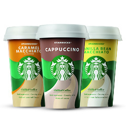 alle Starbucks ijskoffie beker 220 of fles 250 ml