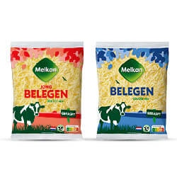 alle Melkan geraspte kaas zak 175 gram